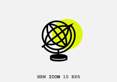 Dünyanın minimal vektör Illustration 