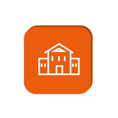 vektör çizimi okul, üniversite Binası 