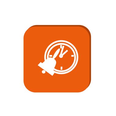 okul saat ve çan vektör çizim 