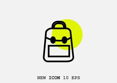 vektör çizim okul çantası 