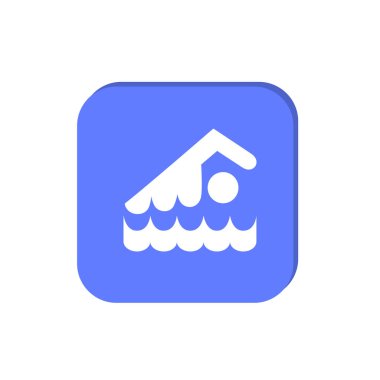 yüzücü atlet illüstrasyon