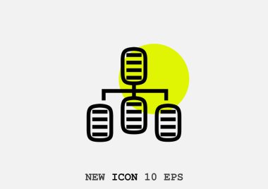 bilgi değişimi simgesi, vektör tasarımı