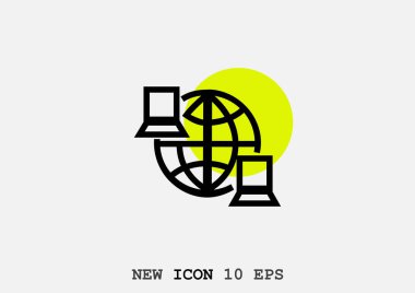 bilgi değişimi simgesi, vektör tasarımı