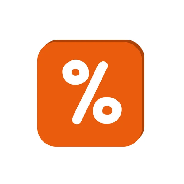 最小限のグラフィックウェブアイコン プロモーションパーセントのベクトルイラスト — ストックベクタ