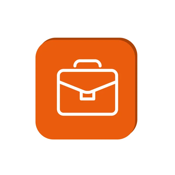 Simple briefcase web icon — Stock Vector