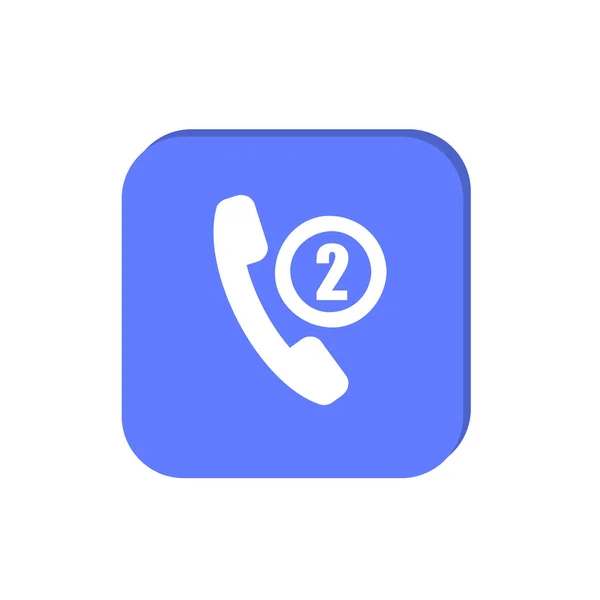 Minimale Graphic Web Icon Vector Illustratie Van Rotary Dial Telefoon — Stockvector