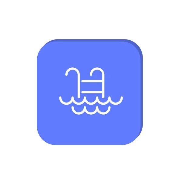 Swimming pool    icon — Stock Vector