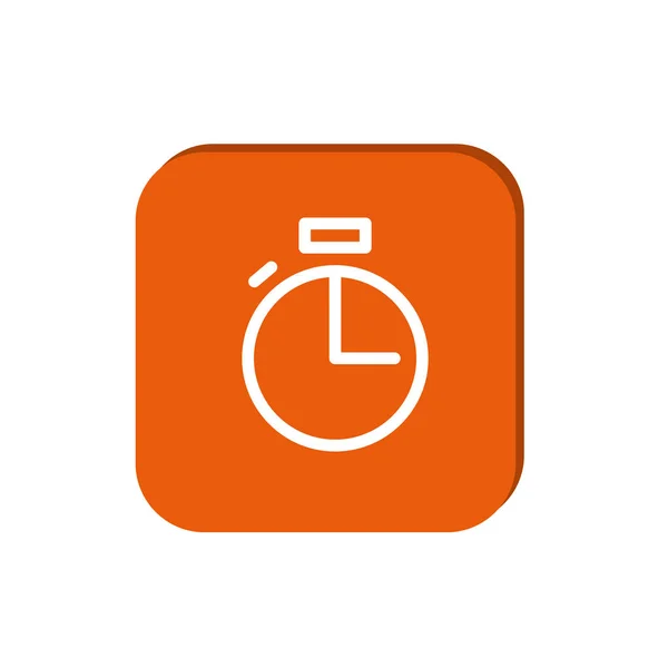 Icono Web Gráfico Mínimo Ilustración Vectorial Cronómetro Reloj Tiempo — Vector de stock