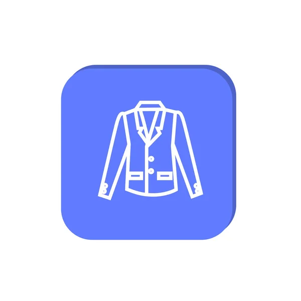 Simple Minimal Graphic Vector Illustration Elegant Jacket — Stock Vector