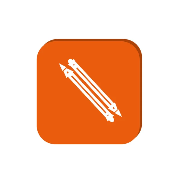 Pencils web icon — Stock Vector
