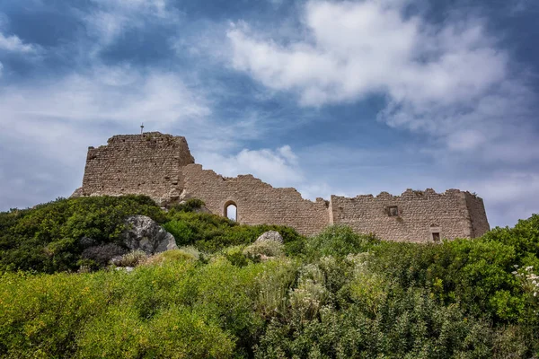 Архітектури і природи в Kritinia замку на острові Родос, Греція — стокове фото