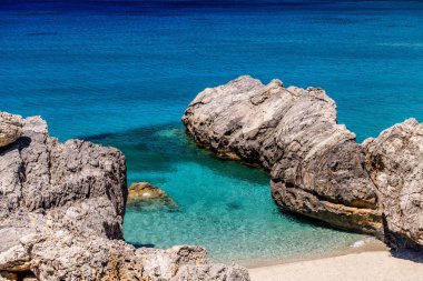 İnanılmaz Ammoudi Beach Crete Island, Yunanistan