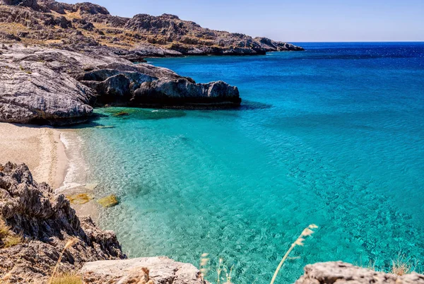 İnanılmaz Ammoudi Beach Crete Island, Yunanistan