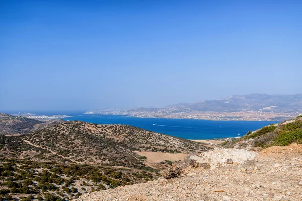 Wunderschöne Natur Der Griechischen Insel Antiparos Mit Kristallklarem Wasser Und — Stockfoto