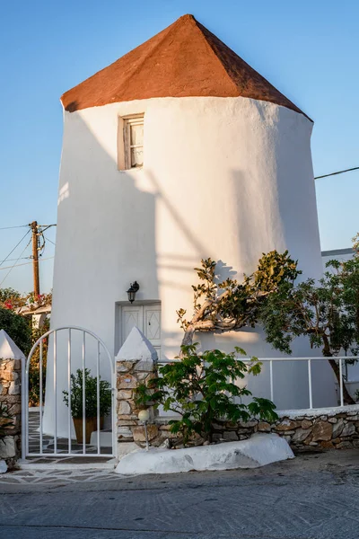 Arquitetura Ciclades Tradicionais Ilha Paros Aldeia Naoussa Grécia — Fotografia de Stock