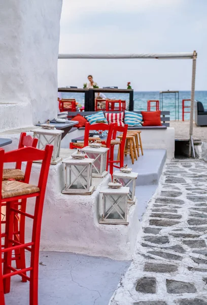 Porto Grego Naoussa Ilha Paros Grécia — Fotografia de Stock