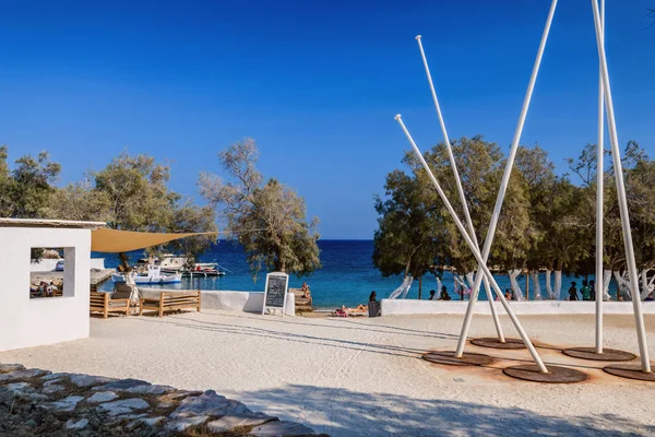 29.08.2018-Antiparos strand a tengerparton, Cyclades, Görögország — Stock Fotó