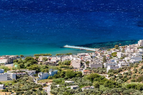 Girit Adası, Yunanistan tepesinde Girit plajlarına güzel görünüm