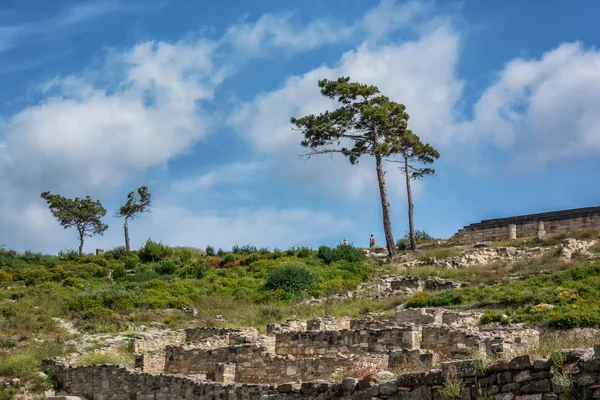 Antigua ciudad de Kamiros en la isla de Rodas, Grecia —  Fotos de Stock