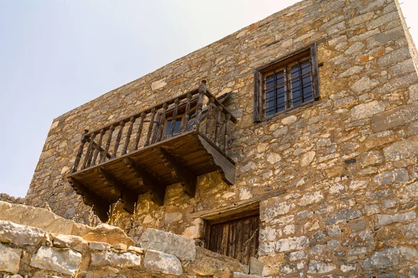 Spinalonga sziget építészet Elounda öböl kréta sziget Görögországban — Stock Fotó