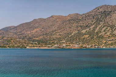 Yunanistan'ın Girit adasının Elounda körfezinde Spinalonga adası