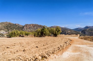 Paleochora'daki Castel Selino harabeleri, Girit adası, Yunanistan