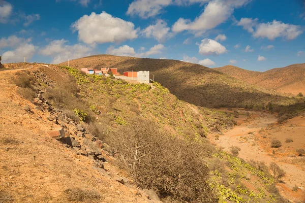 Марокканські Панорамний Краєвид Село Пагорбів Гір Тлі — стокове фото