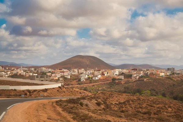 Невелике Містечко Марокканський Подання Поблизу Legzira Пляж — стокове фото