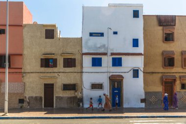 Essaouira, Fas. Ağustos, 2017: sokakları şehrin Essaouira, Morocco.