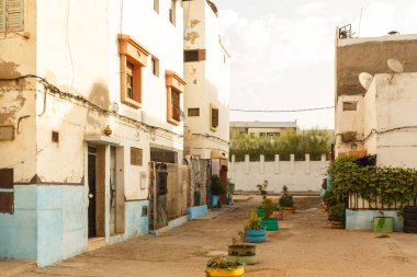 Agadir sabahları sokak yürüyüş, Fas sokak fotoğraf.