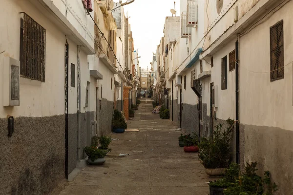 Agadir mornings street walk, Morocco street photo. — Stock Photo, Image