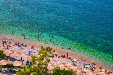 Yunanistan 'ın Nafplio kentindeki sahil manzarası