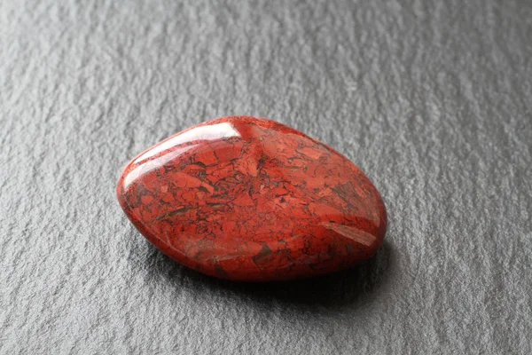 Red Jasper Stone Black Stone Board — Stock Photo, Image