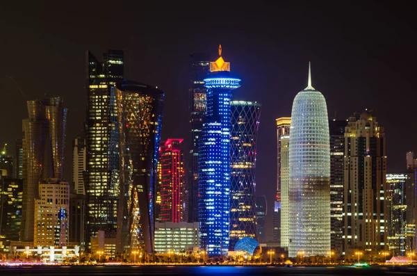 Skyline Van Stad Doha Qatar — Stockfoto
