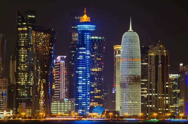 Ciudad Skyline Doha Qatar — Foto de Stock