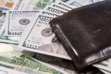 100 doları notlar yakın çekim