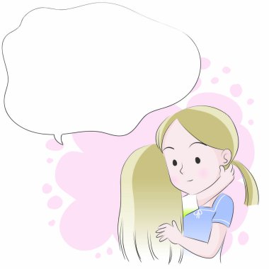 Anne ve kızı vektör çizim