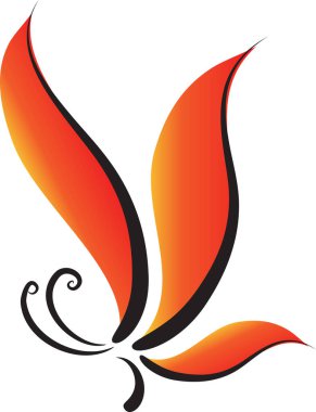 Beyaz arka plan, vektör, illüstrasyon üzerinde izole edilmiş sineğin güzel renkli kelebeğinin vektör çizimi 