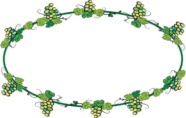 güzel dekoratif çerçeve beyaz arkaplan, vektör, illüstrasyon izole 