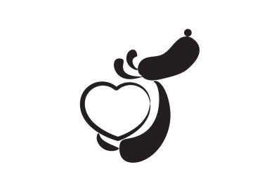 beyaz arkaplanda izole edilmiş logo çizimi