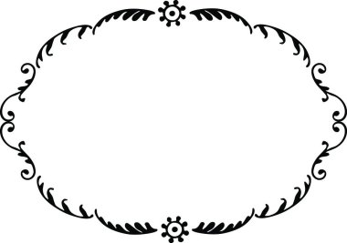 Tasarım için bir çerçevenin vektör çizimi