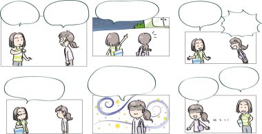 Çizgi film kızlarıyla çizgi roman dizisi 