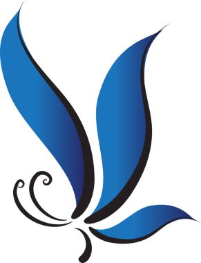 Beyaz arka plan, vektör, illüstrasyon üzerinde izole edilmiş sineğin güzel renkli kelebeğinin vektör çizimi 