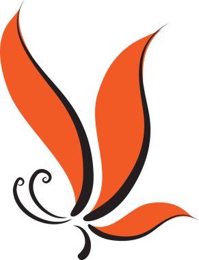 Beyaz arka plan, vektör, illüstrasyon üzerinde izole edilmiş sineğin güzel renkli kelebeğinin vektör çizimi 