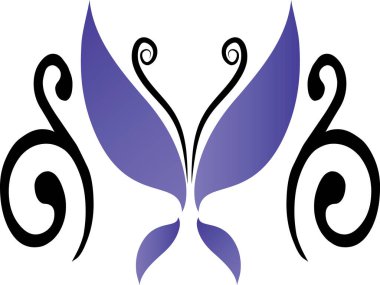 Beyaz arka plan, vektör, illüstrasyon üzerinde izole edilmiş sineğin güzel renkli kelebeğinin vektör çizimi 