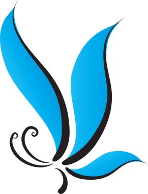 Beyaz arka plan, vektör, illüstrasyon üzerinde izole edilmiş sineğin güzel renkli kelebeğinin vektör çizimi 