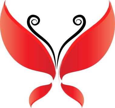 Beyaz arka plan, vektör, illüstrasyon üzerinde izole edilmiş sineğin güzel renkli kelebeğinin vektör çizimi 