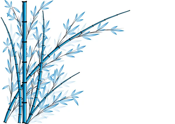 Барвиста Плоска Рослина Бамбука Ізольована Білому Тлі Вектор Ілюстрація — стоковий вектор