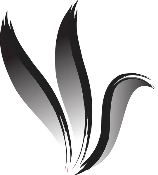 Färgglada Platt Logotyp Form Fluga Fågel Isolerad Vit Bakgrund Vektor — Stock vektor