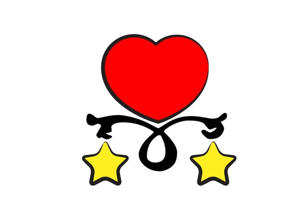 Красочные Плоский Логотип Сердца Изолированы Белом Фоне — стоковый вектор
